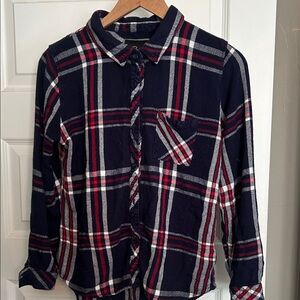 Rails Hunter Plaid Shirt - Navy, Red, and White